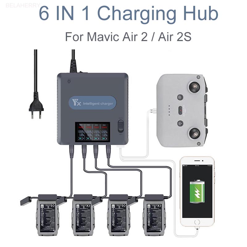 Drone Battery Smart - 6 In 1 Digitale Display Batterij