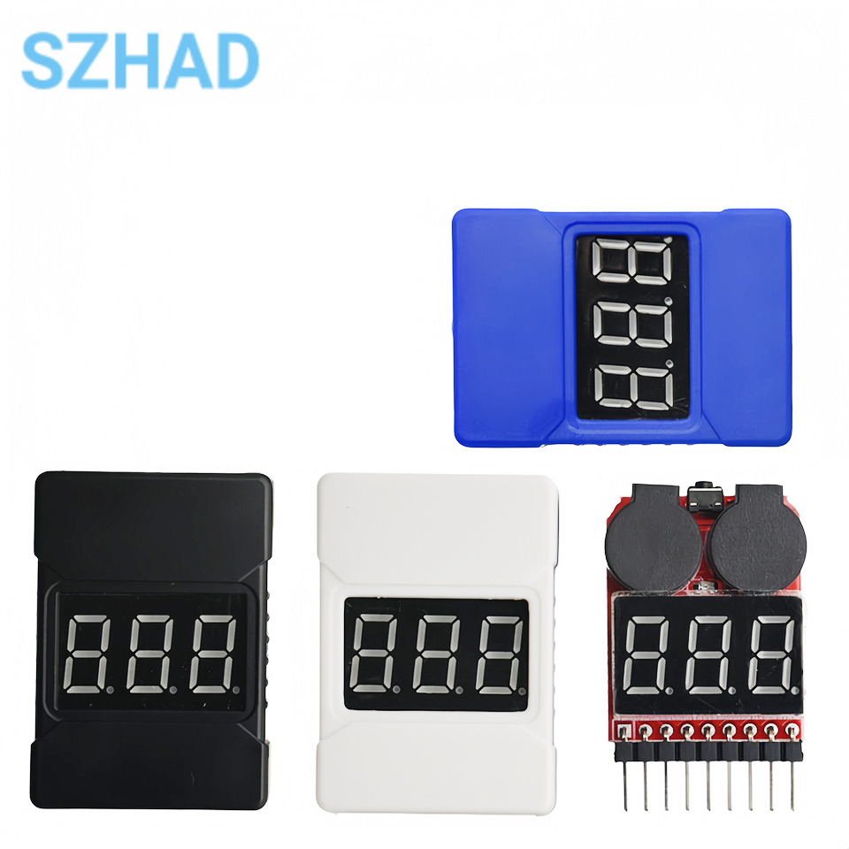Drone Battery Voltage Checker - 1-8S LiPo Batterij Spanningsmeter Controleerapparaat Lage