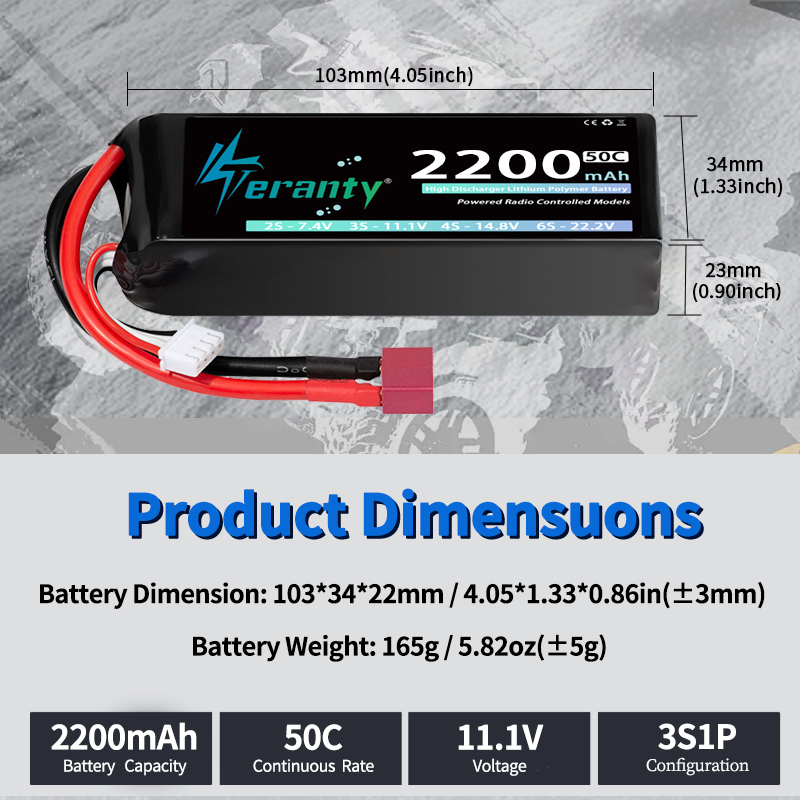 TERANTY 3S 2200/2400/2600mAh L - Drone Battery 3S recensie en prijs