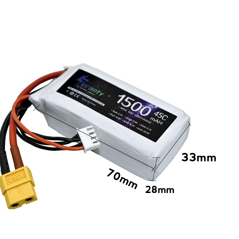 TERANTY 3s 45C 11.1V 1500mah L - Drone Battery 3S recensie en prijs