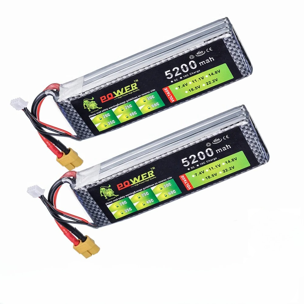 3S 5200mAh 11.1V 60C Lipo Batt - Drone Battery 3S recensie en prijs