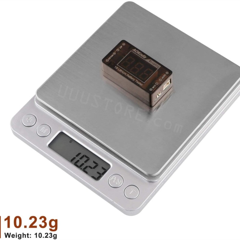 AOKoda AOK-041 1S LiPo batteri - Drone Battery Voltage Checker recensie en prijs